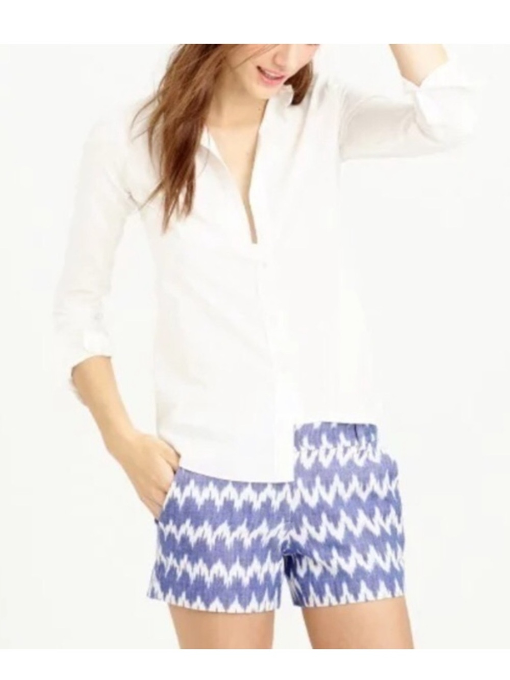 J.Crew Blue and White Shorts